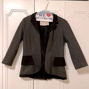 Cartonnier Peplum Blazer Gray and Black